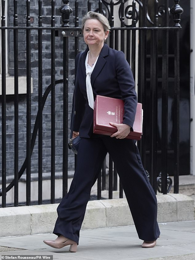 The head of the Foreign Office Yvette Cooper, whose focus is currently dominated by the escalating crisis in the Middle East and the Gulf