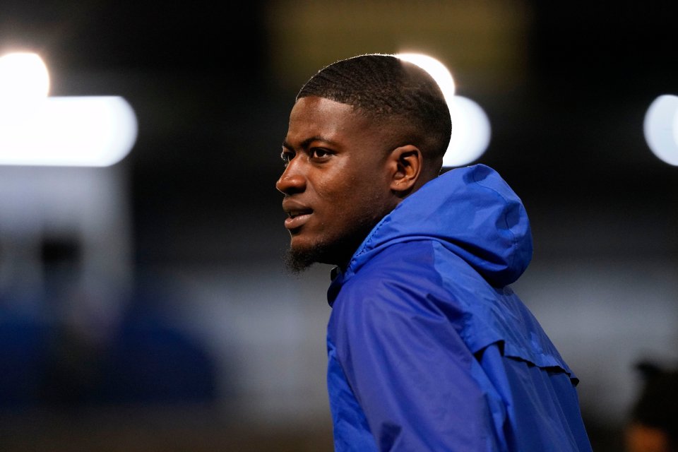Clinton Mola of Bristol Rovers warming up.