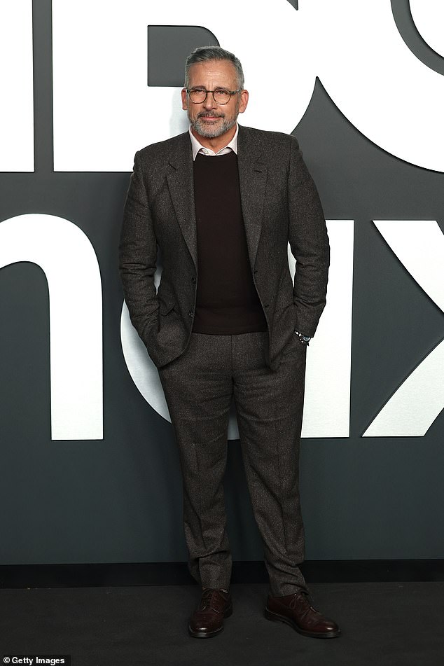 Steve Carell cut a dapper figure