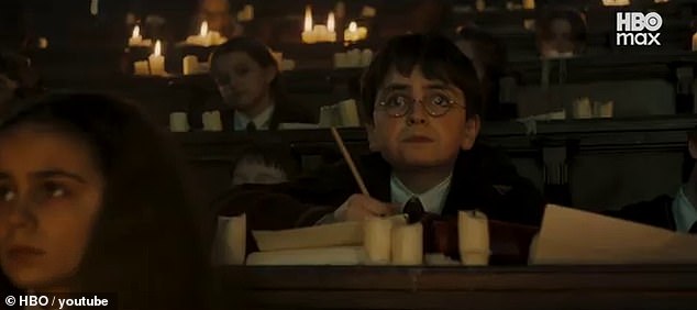 It also hints at previously unseen moments, including scenes of Harry attending a Muggle school