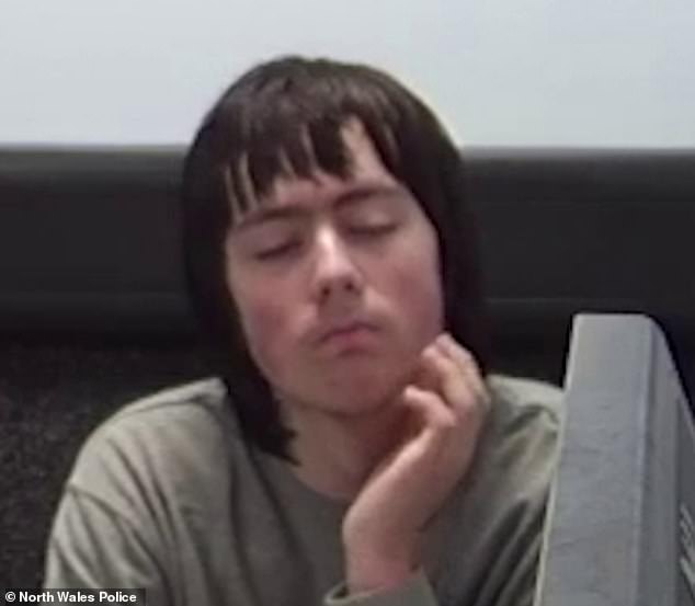 Roberts has offered no explanation for his brutality; in police interviews (pictured) he responded 'no comment'