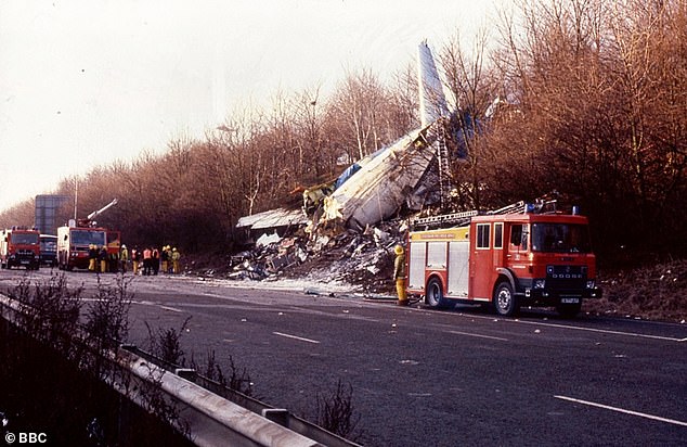 The plane somehow managed to avoid hitting any vehicles and no one on the M1 was hurt