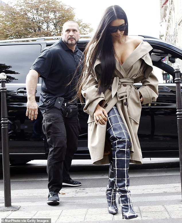 Duvier previously worked for Kim Kardashian; Seen in 2016 in Paris