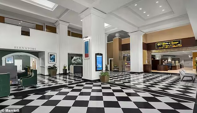 Inside the hotel where Reid had her incident