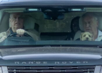 Andrew Mountbatten-Windsor visits new home with one of his dogs and protection officer