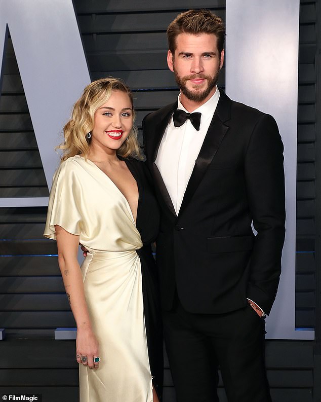 In Miley's words, her marriage to Liam Hemsworth wasn't as smooth-sailing as she hoped for, with the singer previously declared their relationship was 'a f****** disaster' (pictured 2018)
