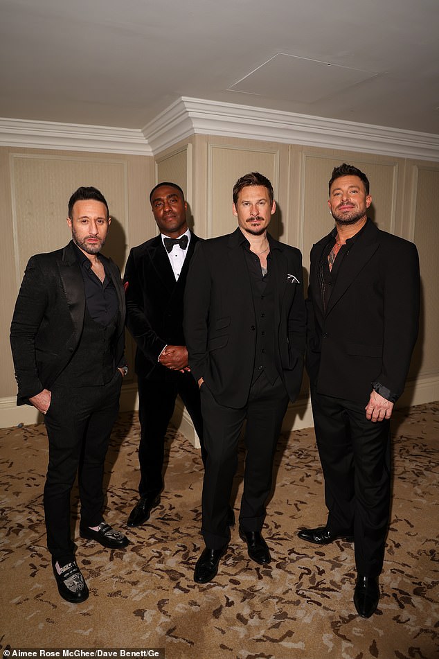 Hosted by Dr Ranj Singh and Charlene White, the evening also featured a special live performance from chart-topping boy band Blue - Antony Costa, Simon Webbe, Lee Ryan and Duncan James seen L-R