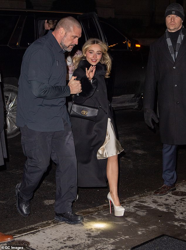 In his statement Pascal said he was at the hotel looking after 'another individual,' who is now revealed to be Manchild singer Sabrina, after providing security for her earlier this year