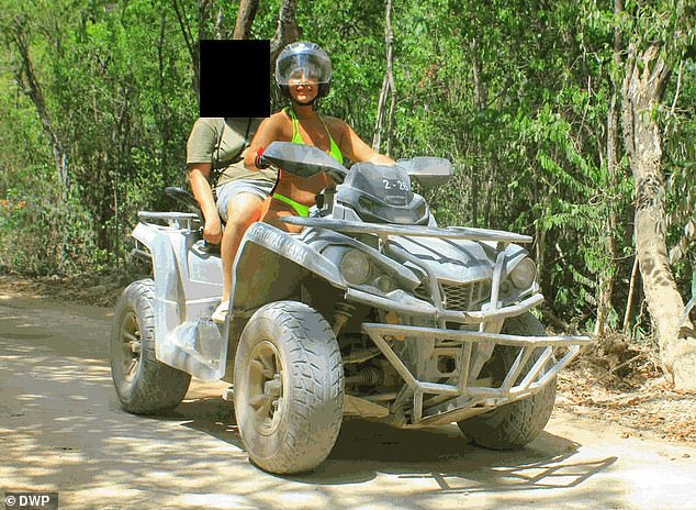 Pictures of Wieland on holiday - which coincided with times she was applying for PIP payments - showed her riding a quad bike and doing various other outdoor activities