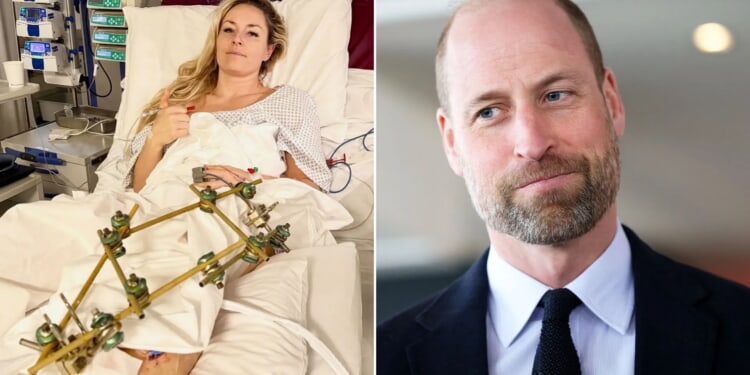Lindsey Vonn reveals private letter from Prince William after suffering horror injury at Winter Olympics