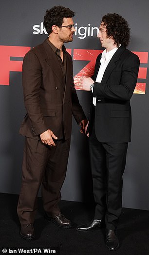 Rubbing smartly-clad shoulders outside the central London venue, the two stars struck debonair poses for the cameras - and Amazon boss Jeff Bezos , the man responsible for driving the Bond franchise forward