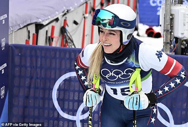 The 41-year-old later fired back at the 'haters' who said she was 'selfish' to ski at the Games