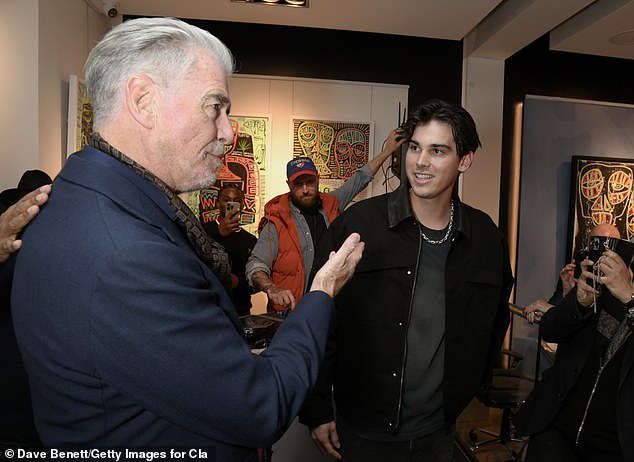 Brosnan has been a fierce supporter of his son's artistic endeavors, even attending his son's recent exhibition debut in London
