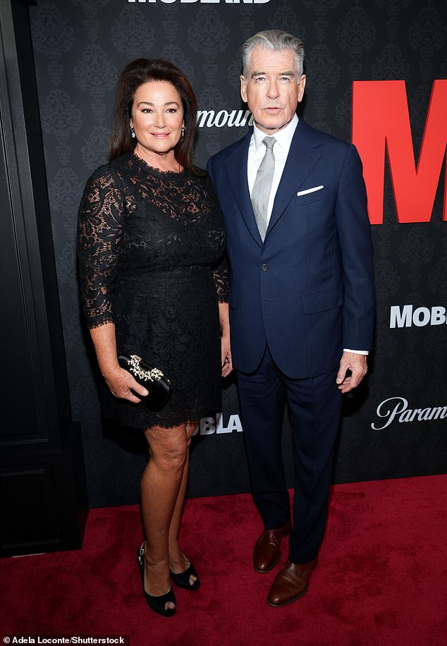 Paris is the son of Pierce and documentary filmmaker Keely Shaye Smith; pictured March 2025