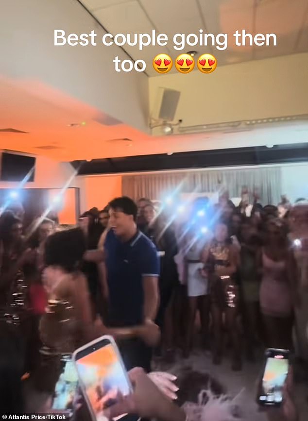 Bucking tradition, Venezuela even received a surprise visit from Noah, who took her for a spin on the dancefloor as her friends declared they were the 'best couple'