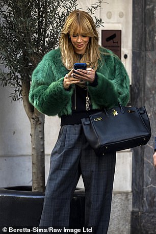 This comes after she was pictured kissing Pete Wicks , 37