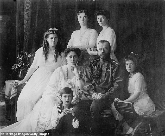 The family of Tsar Nicholas II who would all be brutally murdered at Ekaterinburg