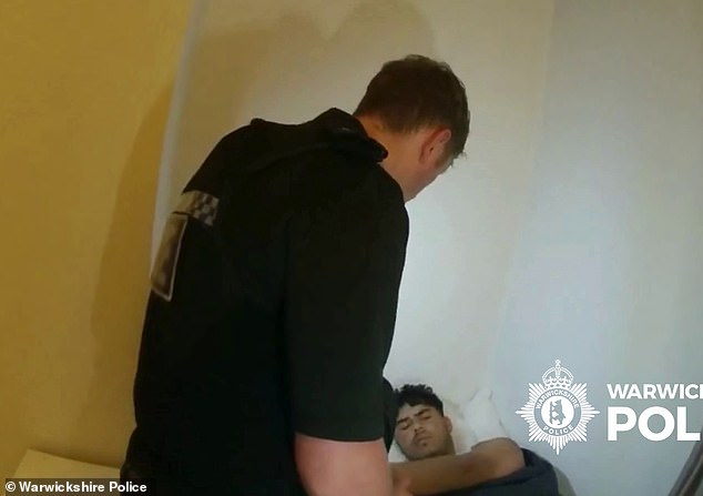 Mulakhil is arrested in his bed after police entered the house of multiple occupation where he had been 'placed'