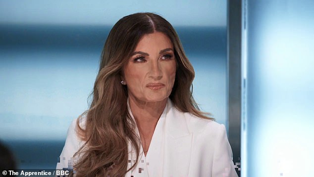 Karren recently addressed speculation about her newly slimmed-down figure, denying that it was the result of weight-loss jabs (pictured on The Apprenticeship)