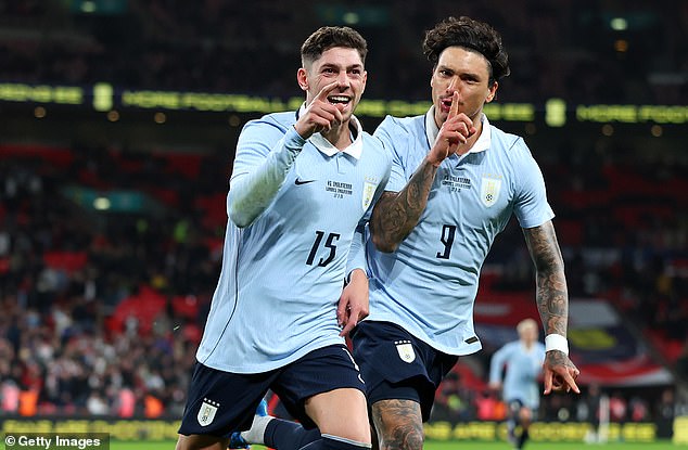 Federico Valverde scored from the spot after Uruguay were awarded the latest of penalties