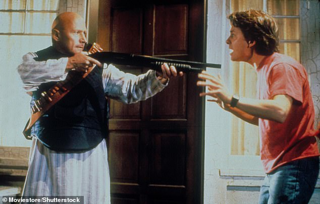 He returned to the role for the 1989 sequel Back to the Future Part II, in which he is pictured with Fox, and also acted in the third film and an animated spin-off show