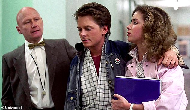 Tolkan is pictured with Fox and Claudia Wells in the original Back to the Future, which remains a beloved franchise among legions of fans to this day