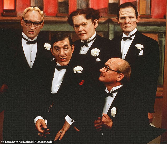 (from left) Ed O'Ross, Al Pacino, William Forsythe and Tolkan are pictured together in the 1990 comic book adaptation Dick Tracy, directed by and starring Warren Beatty