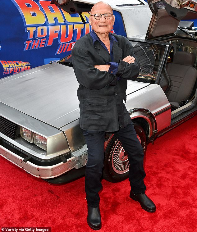 Throughout his life, Tolkan enjoyed the affection he received from Back to the Future fans; he is pictured in 2023 at the gala performance of Back to the Future: The Musical on Broadway