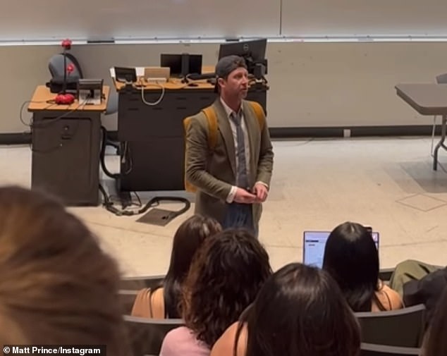 'I love AI but make sure you're using it to help you and aid you in your process of thinking and not replacing it,' Prince, seen here, said