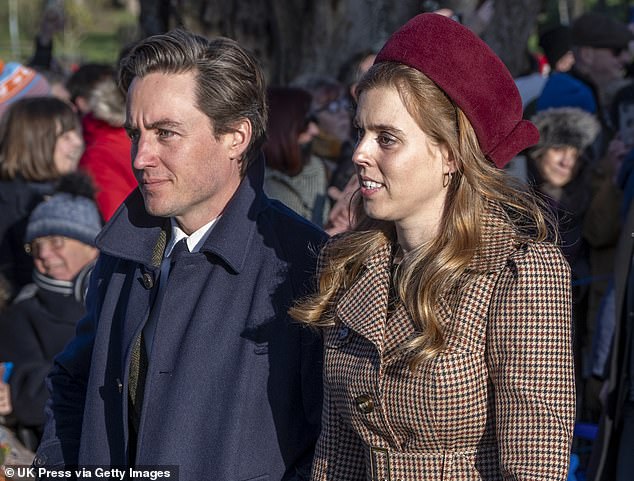 The remarkable footage of the pair comes amid concerns by Beatrice's friends that their 'marriage is in trouble' in the wake of the Epstein scandal. Sources close to Beatrice and Edo, have previously told the Daily Mail that there has been notable ‘distance’ between them