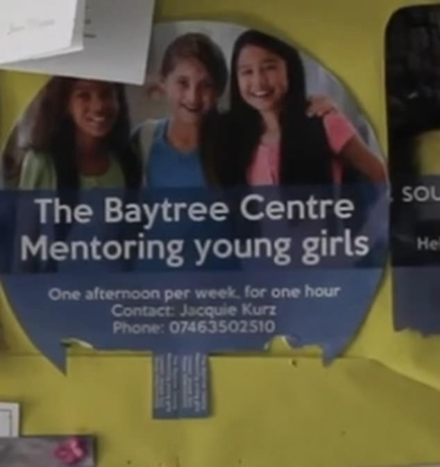 Pictured: A clip from the Ashwell House promotional video, which shows students being given the opportunity to mentor young girls - Children aged 14 and a half can still become 'junior candidates' if they write a letter to the head of the sect requesting admission
