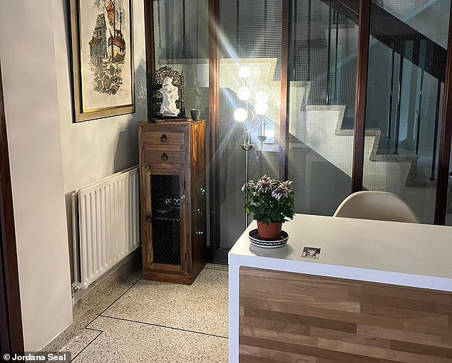 Pictured: The pristine entrance to Lakefield - where women spend their days cooking and cleaning