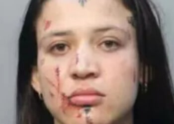 Creepy mugshot of Costco membership fight suspect stopped in tracks by AX to face