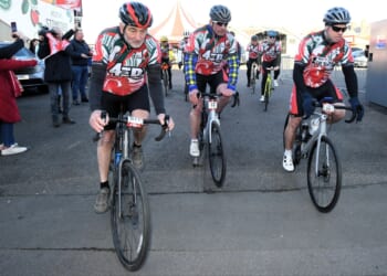 England's 2003 World Cup-winning icons reunite to compete in emotional 60-mile bike race to fight motor neurone disease