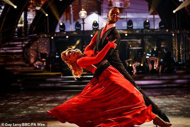 Radebe (pictured with Kingston) was born in Zamdela, South Africa, and started ballroom dancing at seven, winning the Professional South African Latin championships twice