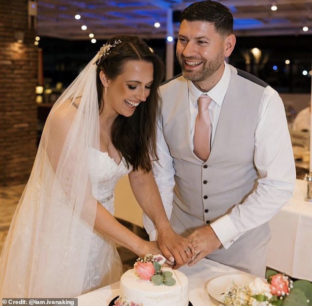 The happy couple paid just ¿1,300 (£1,127) for food and drink and the DJ was ¿400 (£346)