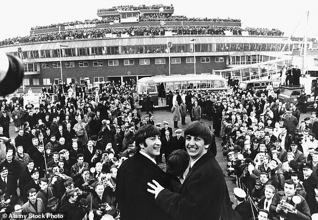 The Beatles arrive at Heathrow after a successful 10-day tour of America on February 22, 1964