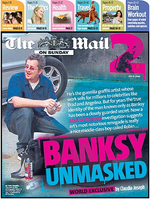 Banksy's true identity as Robin Gunningham was unearthed by TMOS in 2008