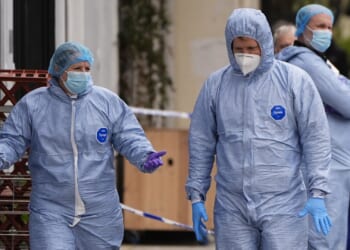 Man, 26, gunned down while sat in car as cops hunt suspect who 'arrived & shot him several times before fleeing on bike'