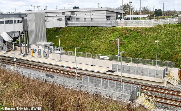 Winslow Station (pictured) has remained dormant amid a series of setbacks, including union disputes, construction delays and a shortage of ready-to-run trains