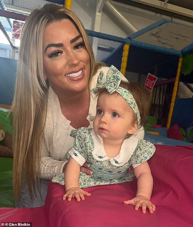 Former care worker and beautician Lauren, now a full time mum, said: 'Posie is the most beautiful little girl