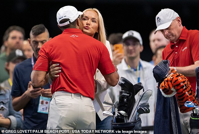 Just days earlier, Woods and Vanessa Trump shared an intimate moment on his return to golf