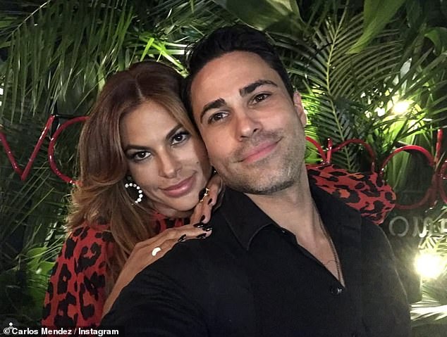 Like his elder sister, Carlos is also in the acting industry, but has never come close to the feats of his famous brother-in-law (seen with Eva)