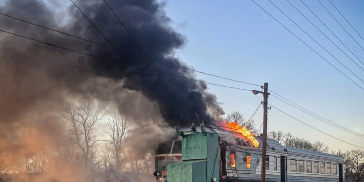 Ukrainians forced to flee trains from deadly Russian drones after Putin hit maternity hospital in night of 'pure terror'