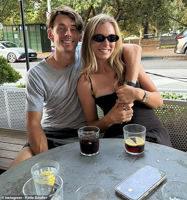 Boulter and Alex de Minaur (left) are set to tie the knot in the middle of this year