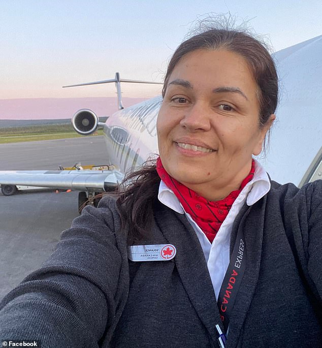 Flight attendant Solange Tremblay was strapped into a jump seat and violently thrown dozens of feet outside of the aircraft when it collided with a fire truck