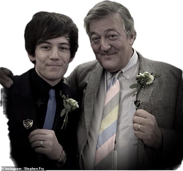 But in January, the QI star shared a heartfelt tribute to him on Instagram to mark their 10th wedding anniversary