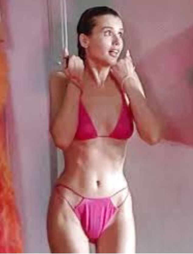 Davis also turned heads in a pink bikini in the 1988 comedy Earth Girls Are Easy