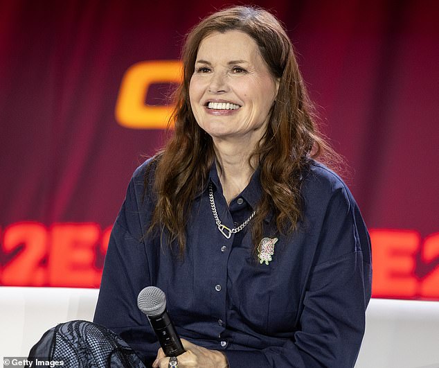 At the A League of Their Own panel on Friday, Davis looked as though she had discovered the secret to eternal youth