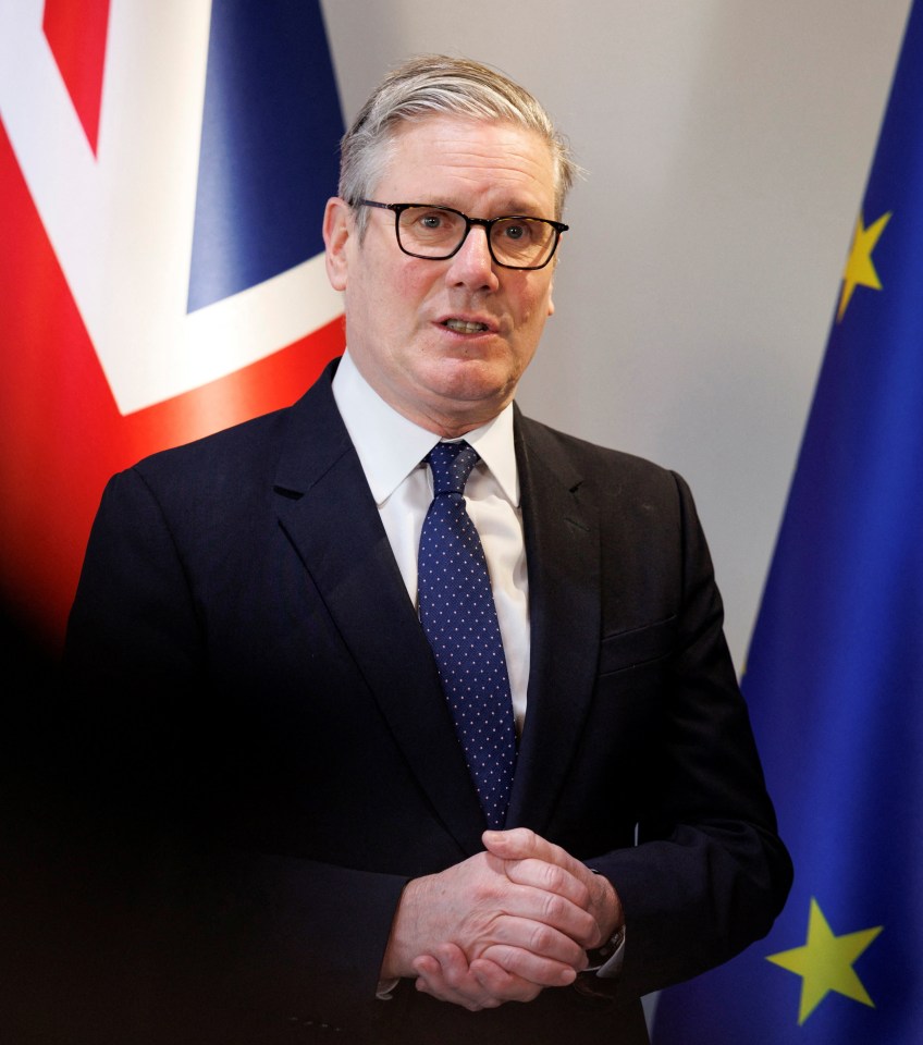 Britain's Prime Minister Keir Starmer speaking at the Joint Expeditionary Force Leaders' Summit.